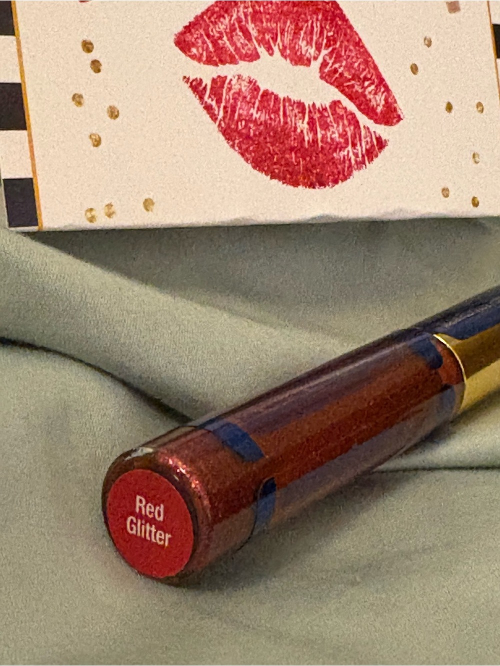 Red Glitter SeneGence Lipsense Moisturizing Lip GLOSS New Old Stock
